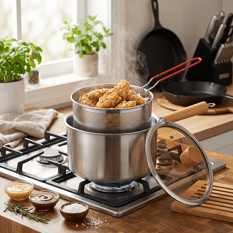 Set di pentole, Pentola + Cestello per Friggere + Coperchio per Noodles e Friggere – vista dettagliata 4