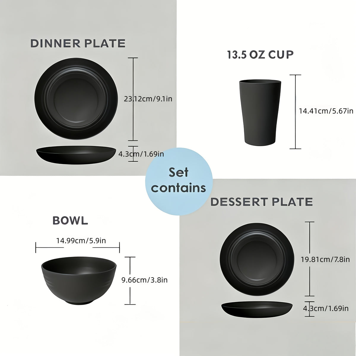 Set di posate, Nero per zona pranzo e cucina – vista dettagliata 4