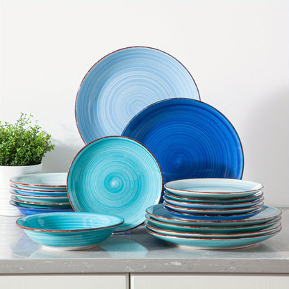 Set di stoviglie, Blu Assortiti per cucina e zona pranzo – vista principale