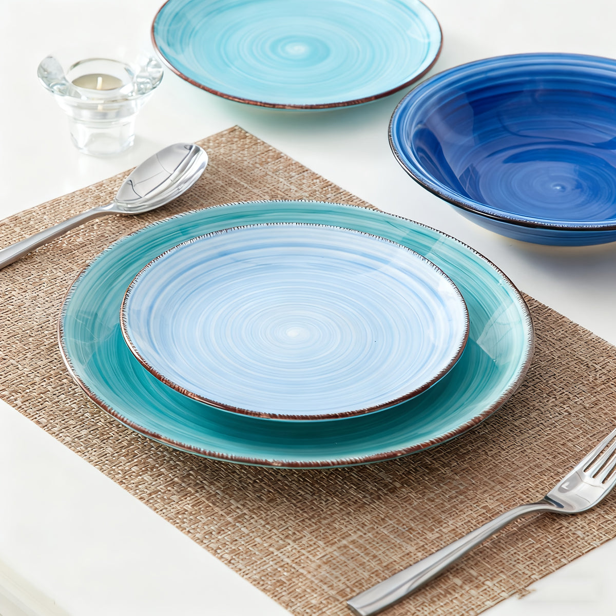 Set di stoviglie, Blu Assortiti per cucina e zona pranzo – vista dettagliata 6