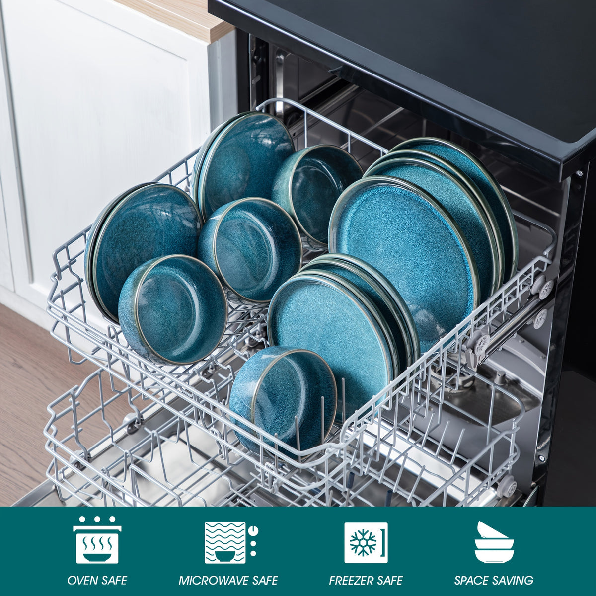 Set di stoviglie, Blu per cucina e zona pranzo – vista dettagliata 3