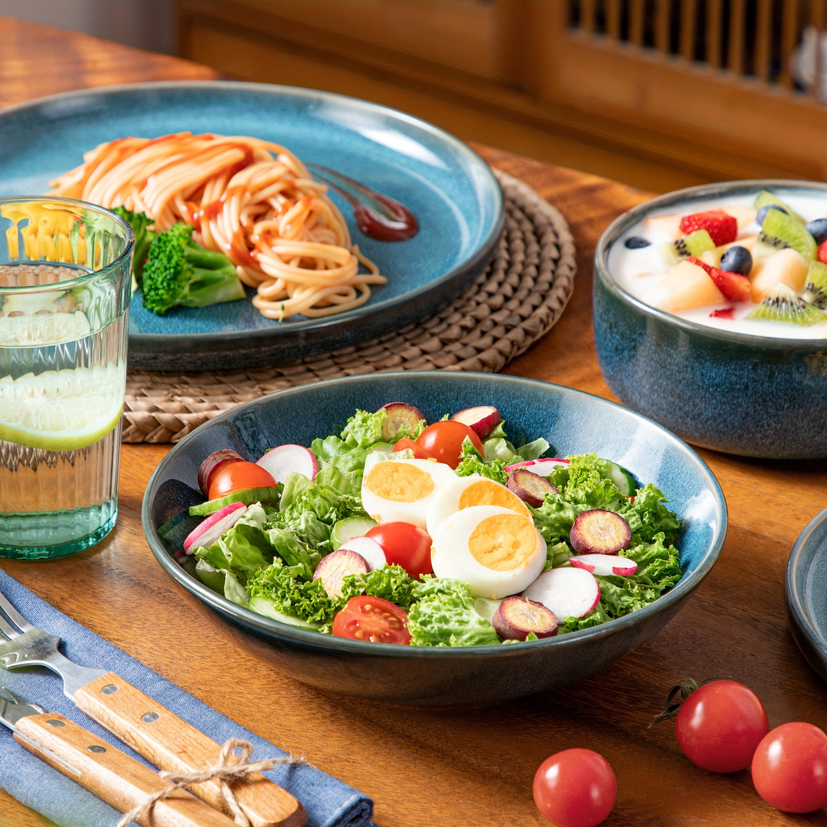 Set di stoviglie, Blu per cucina e zona pranzo – vista dettagliata 4