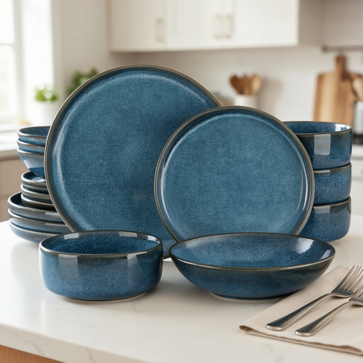 Set di stoviglie, Blu per cucina e zona pranzo – vista dettagliata 5