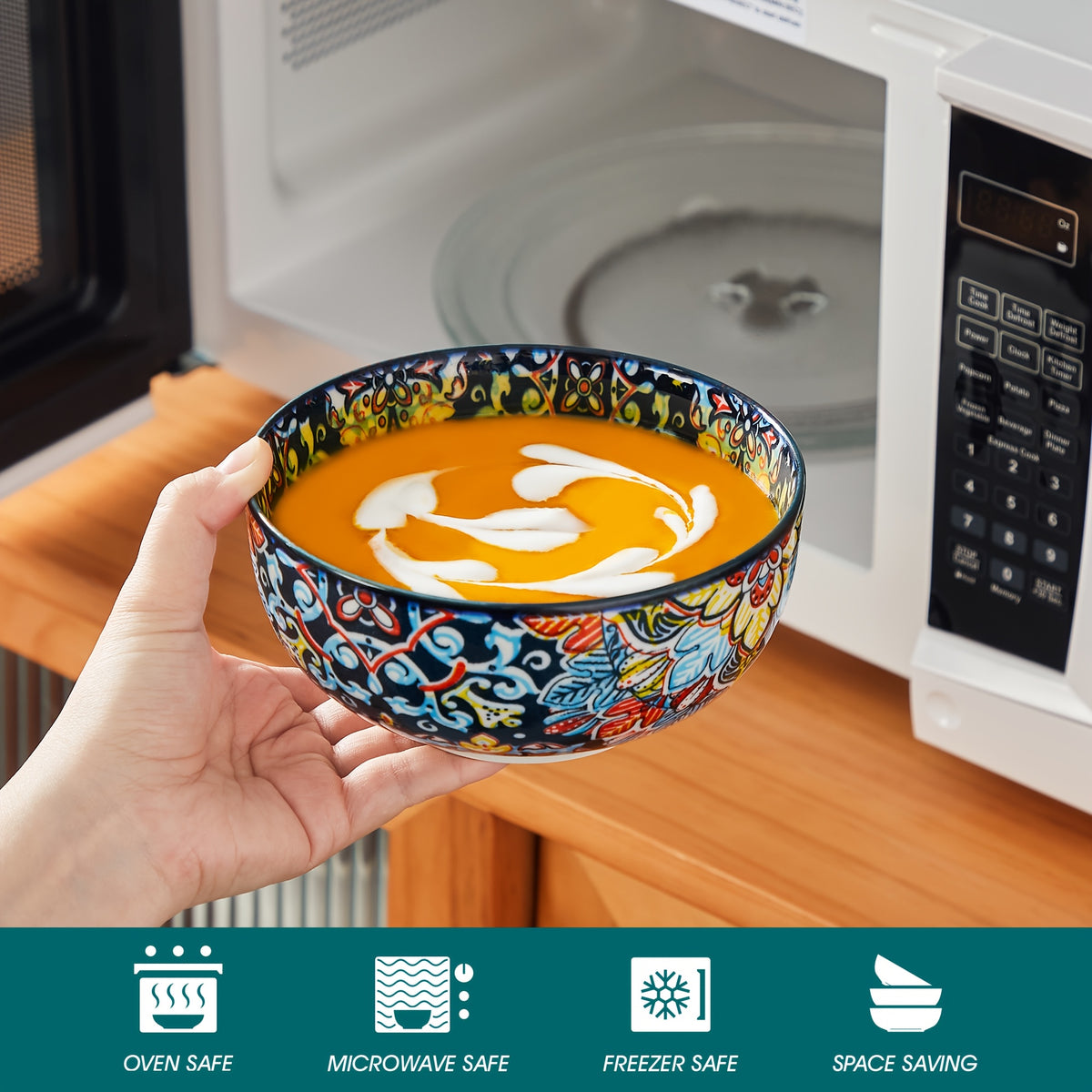 Set di stoviglie, Mixcolor 24 Pezzi per cucina e zona pranzo – vista principale