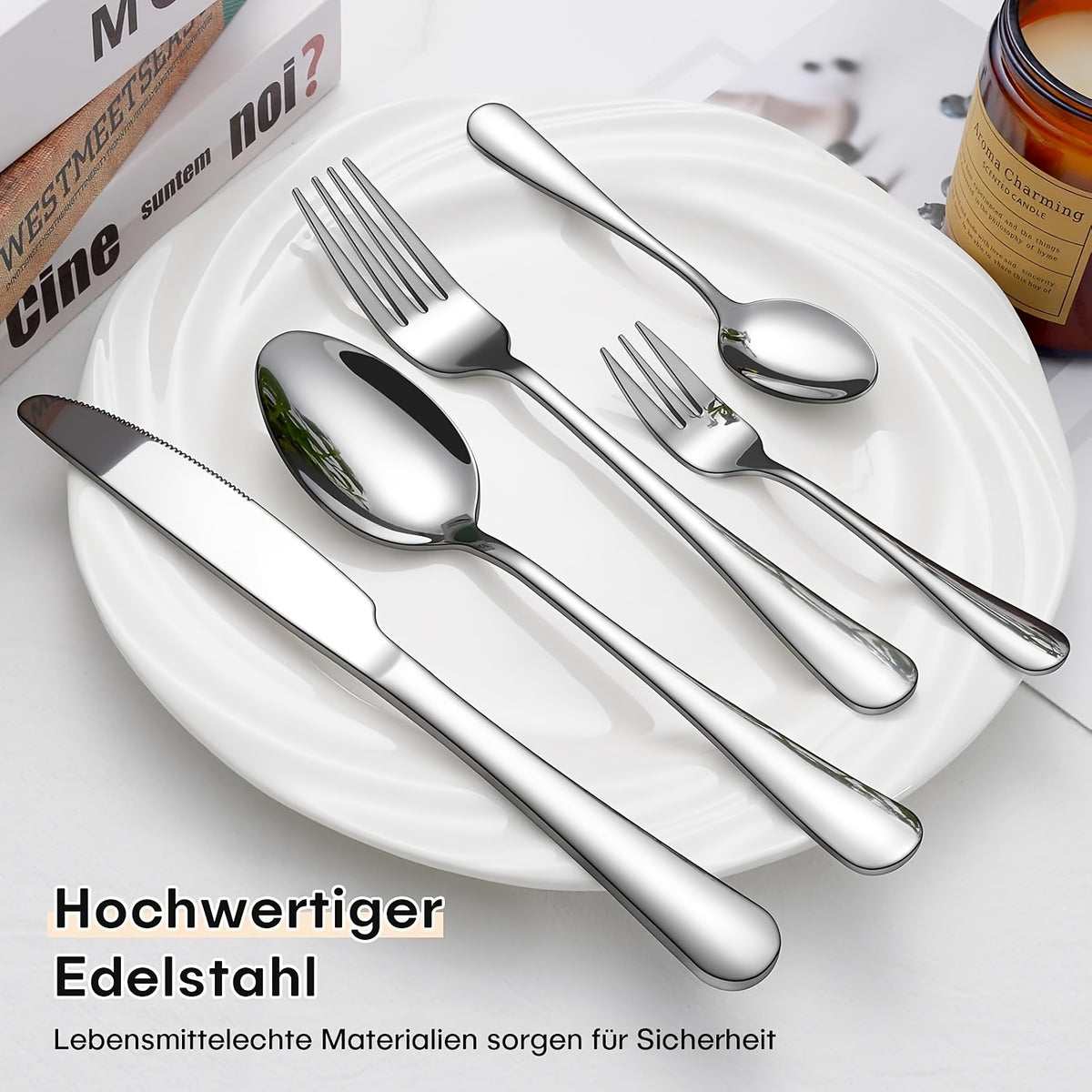 Set di stoviglie per zona pranzo – vista dettagliata 6