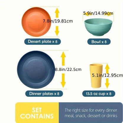 Set di stoviglie, Servizio per 8 Persone per cucina e zona pranzo – vista dettagliata 2