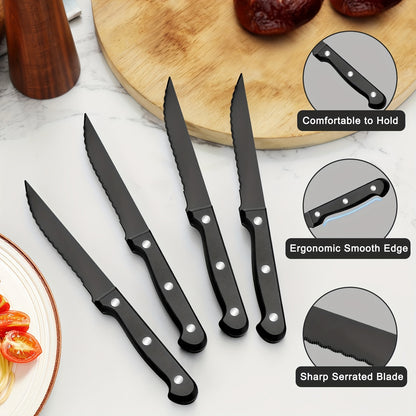 Set di stoviglie, Trentasei articoli in nero per cucina e zona pranzo – vista dettagliata 6