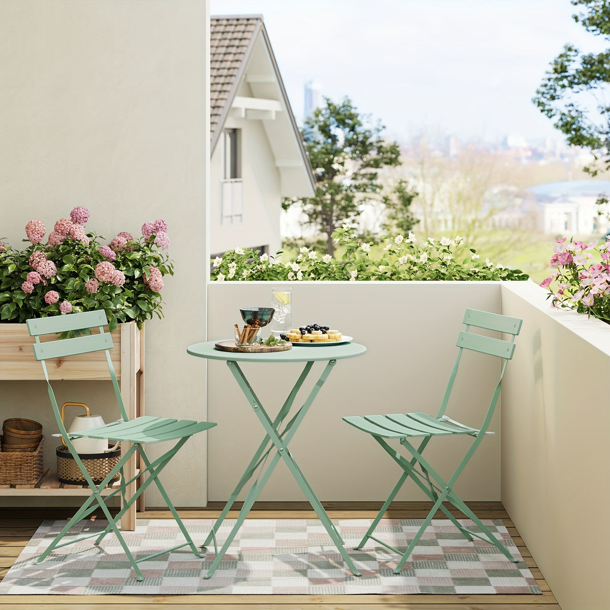 Set mobili da giardino, pieghevole per giardino e balcone – vista principale