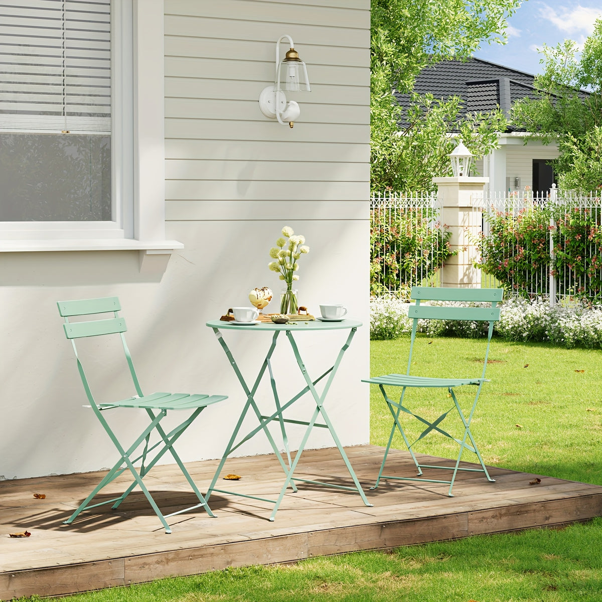 Set mobili da giardino, pieghevole per giardino e balcone – vista dettagliata 5