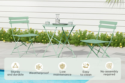 Set mobili da giardino, pieghevole per giardino e balcone – vista dettagliata 8