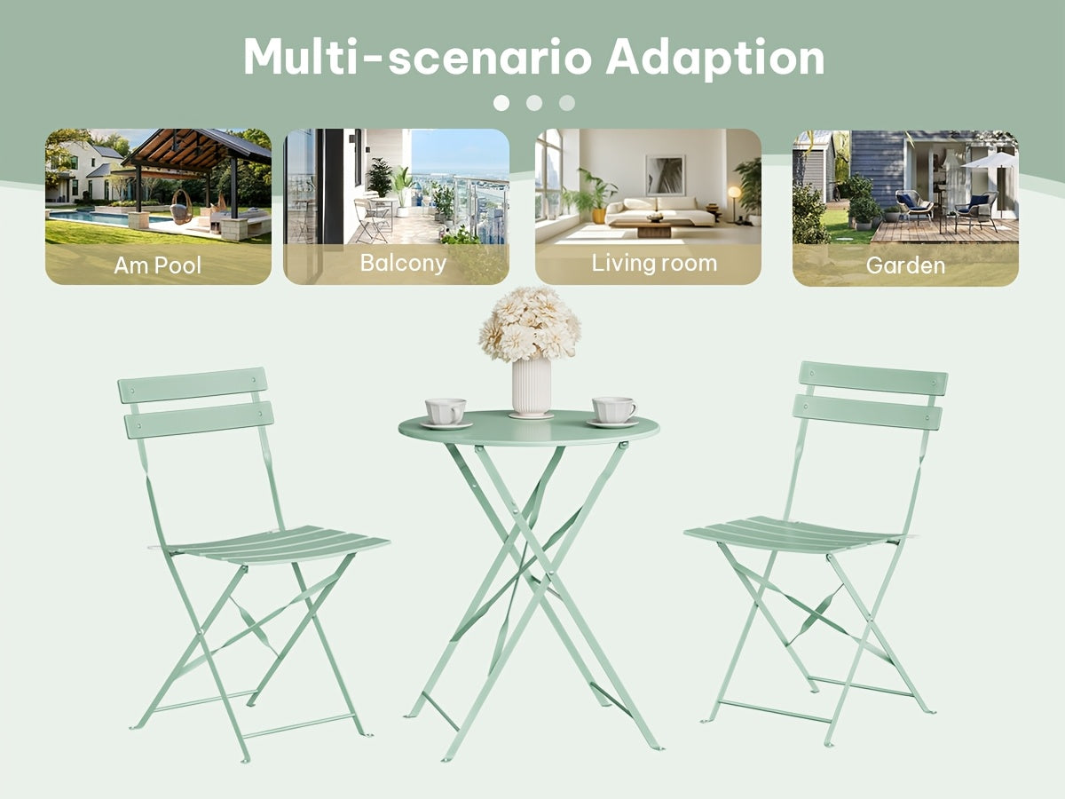 Set mobili da giardino, pieghevole per giardino e balcone – vista dettagliata 9