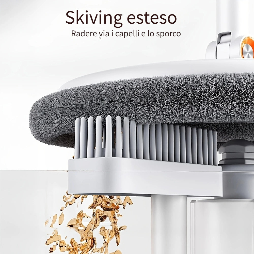 Set mocio e secchio, con tre tipi di testine per casa e ripostiglio – vista dettagliata 7