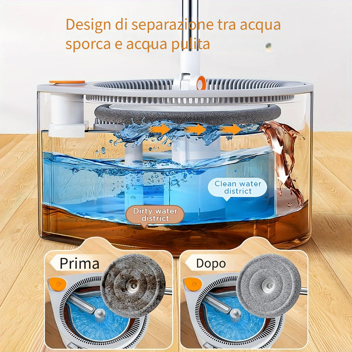 Set mocio e secchio per casa e ripostiglio – vista dettagliata 6