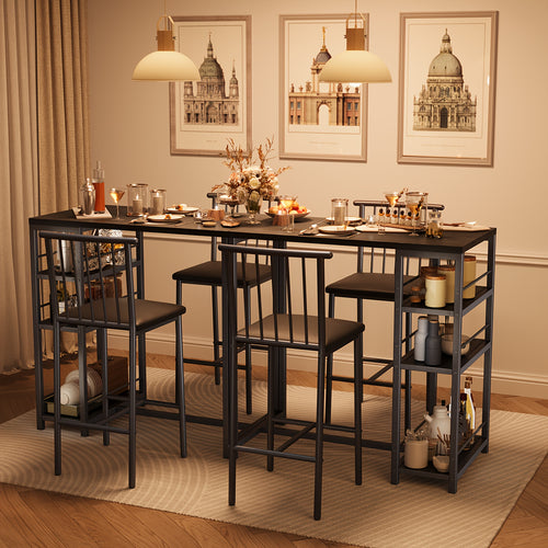 Set tavolo e sedie, 3 pezzi per zona giorno e uso quotidiano – vista principale