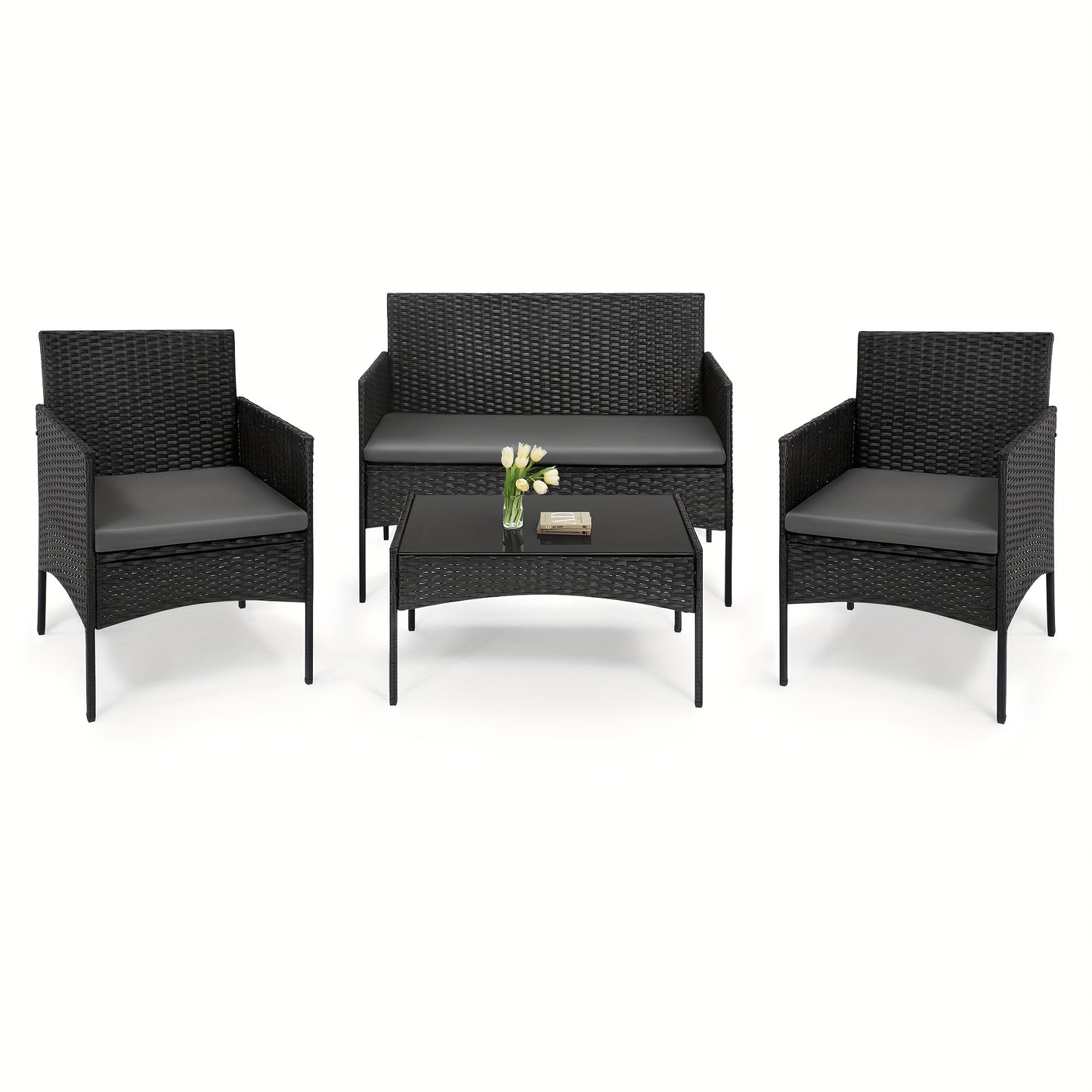 Set tavolo e sedie, 4 Pezzi per zona giorno – vista dettagliata 11