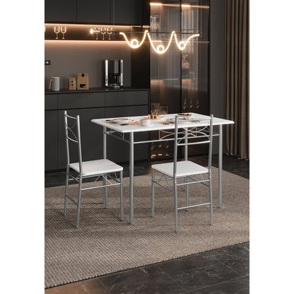 Set tavolo e sedie, Bianco per uso quotidiano e zona giorno – vista dettagliata 6