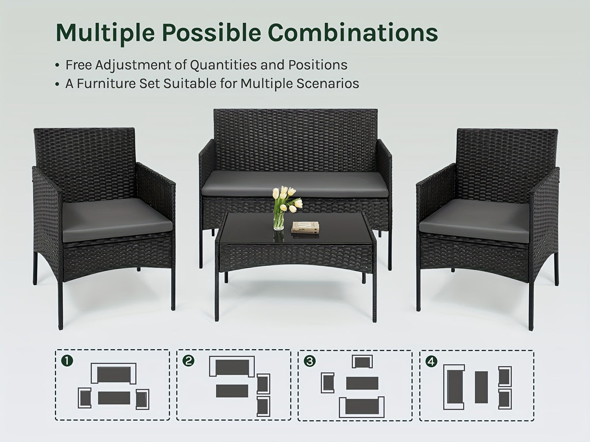 Set tavolo e sedie, metallo per uso quotidiano e zona giorno – vista dettagliata 10