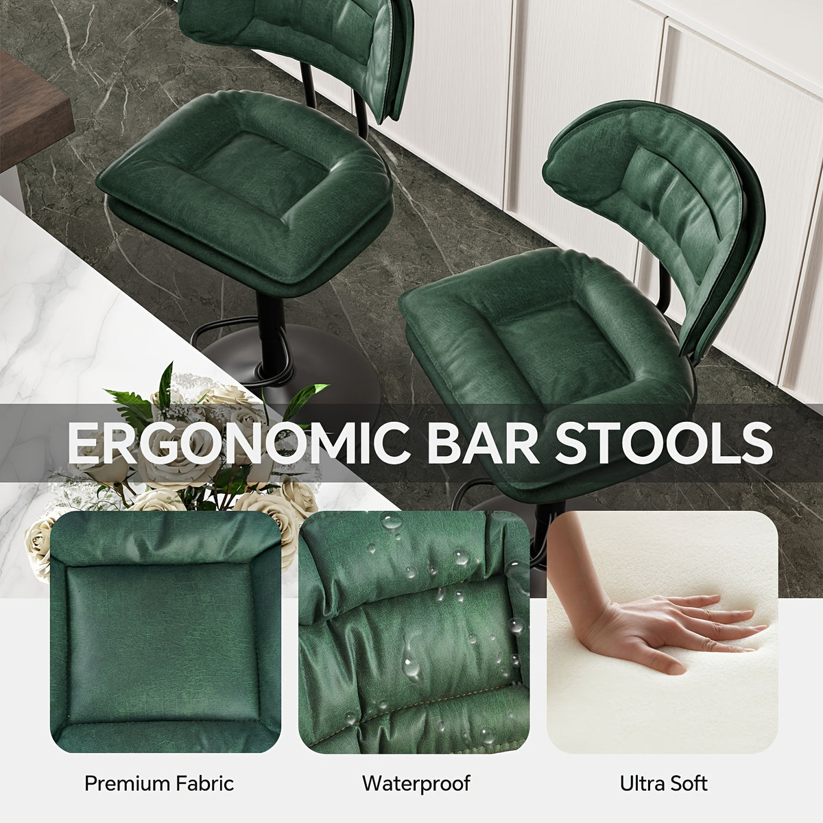 Sgabello da bar, Beige per zona giorno – vista dettagliata 10
