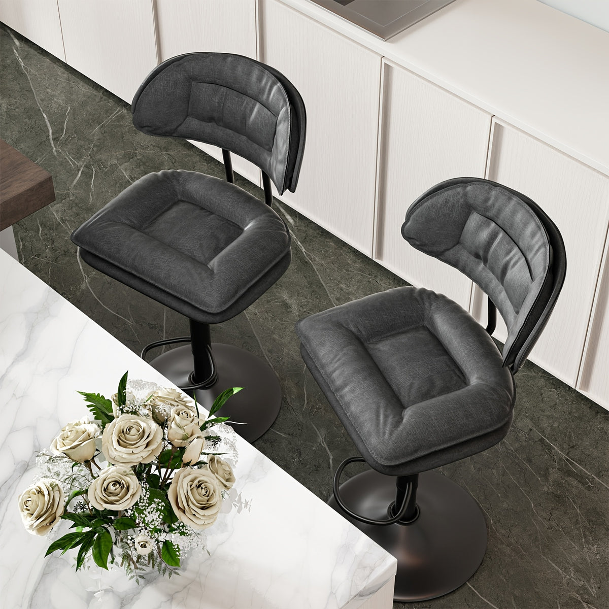 Sgabello da bar, Beige per zona giorno – vista dettagliata 14