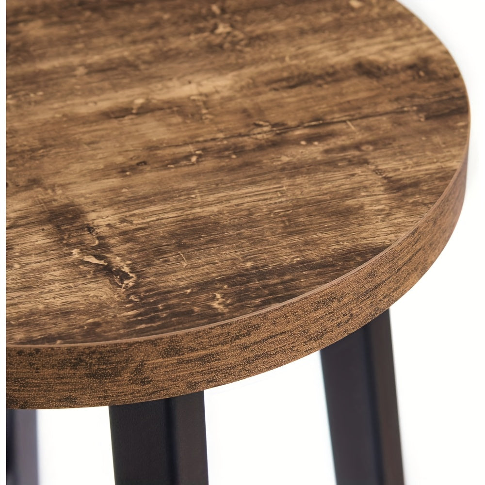 Sgabello da bar, Colore Legno Scuro per uso quotidiano e zona giorno – vista dettagliata 7