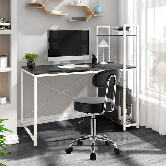 Sgabello girevole, Bianco per smart working – vista principale