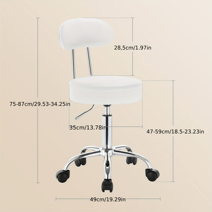 Sgabello girevole, Bianco per smart working – vista dettagliata 16