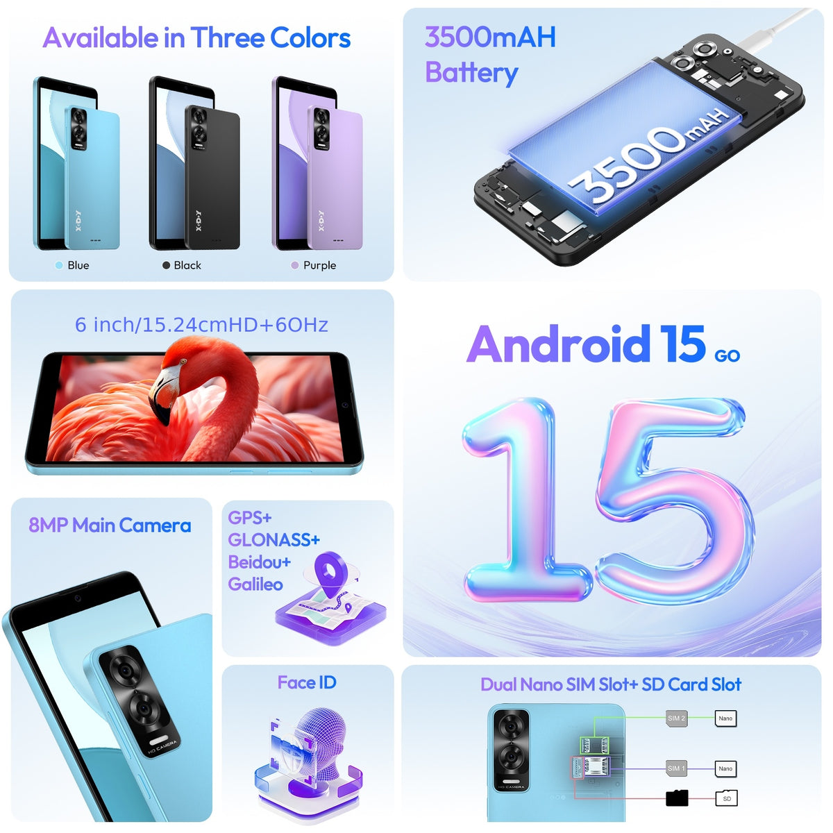 Smartphone Android, 4G per uso quotidiano e casa – vista dettagliata 3