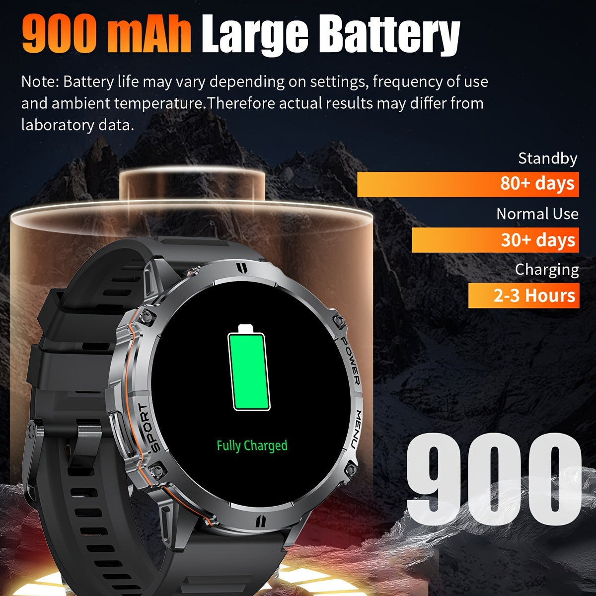 Smartwatch, silicone per iPhone e Android – vista dettagliata 6