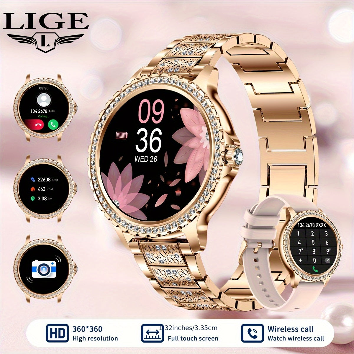 Smartwatch, wireless per iPhone Android e uso quotidiano – vista dettagliata 3