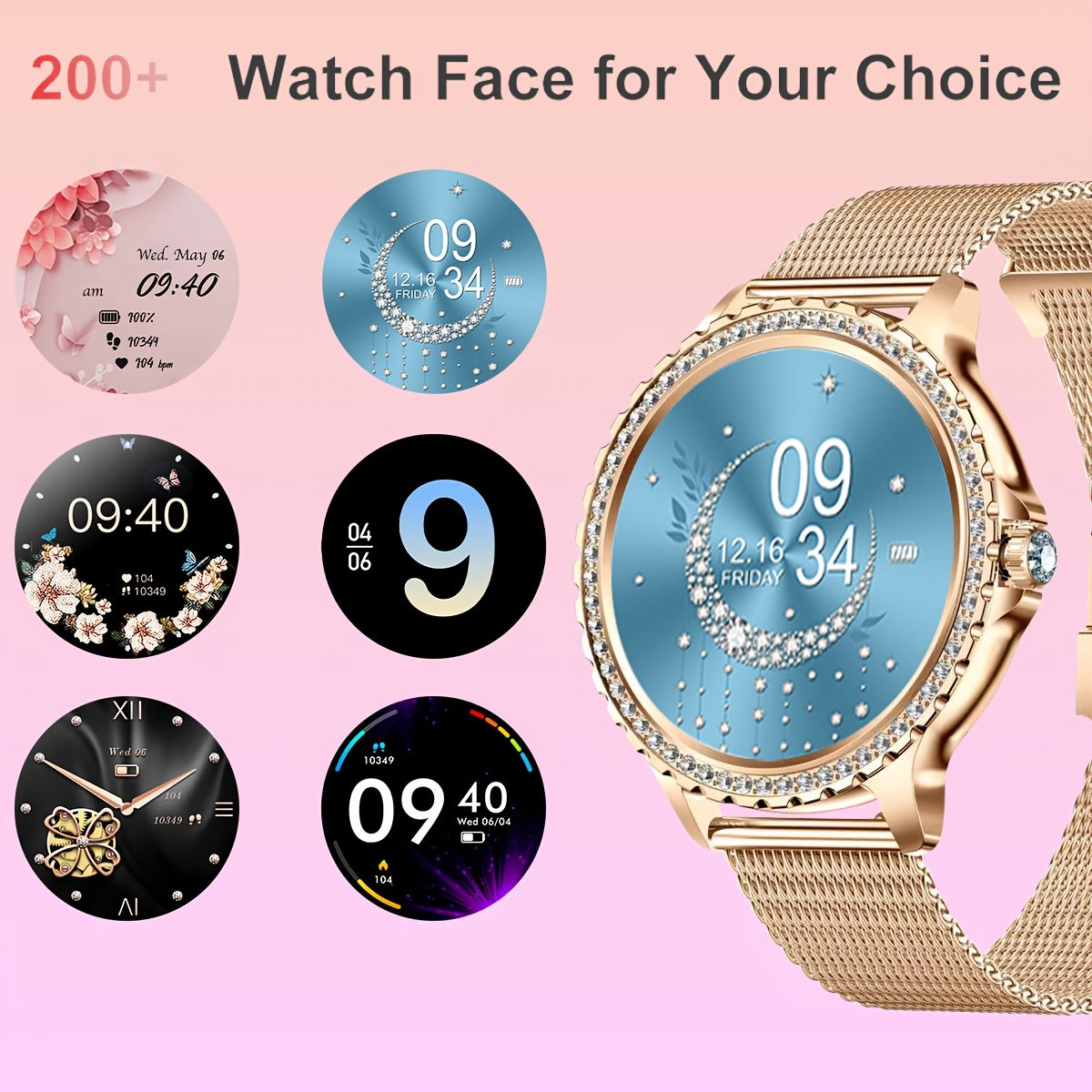 Smartwatch, wireless per iPhone Android e uso quotidiano – vista dettagliata 7
