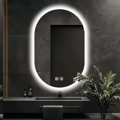 Specchio da bagno smart, illuminazione LED per casa e bagno – vista dettagliata 7