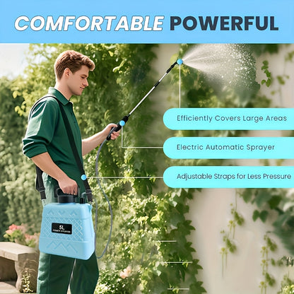 Spruzzatore Elettrico, ricaricabile per giardino e terrazza – vista dettagliata 9