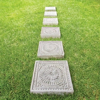 Stampo per gradini, plastica per gradini con design lotus classico e marciapiedi – vista dettagliata 5