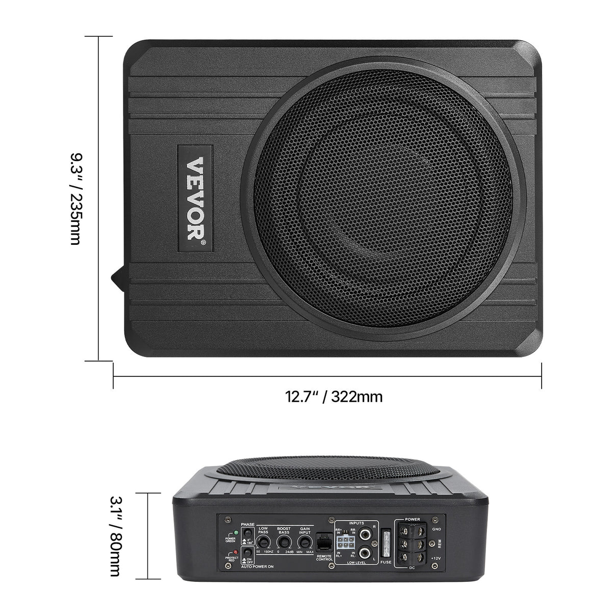 Subwoofer per auto, 400W per veicolo e viaggio – vista dettagliata 4