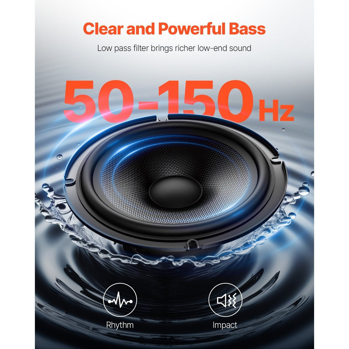 Subwoofer per auto, 400W per veicolo e viaggio – vista dettagliata 9