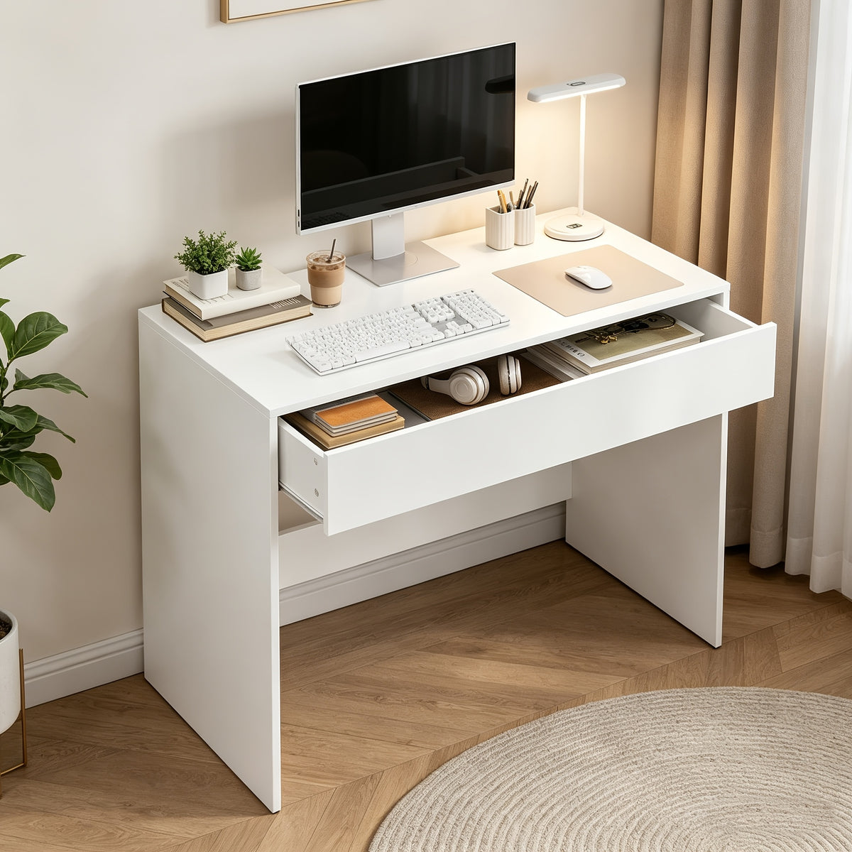 Tavolino da letto per laptop, Bianco per letto – vista dettagliata 5