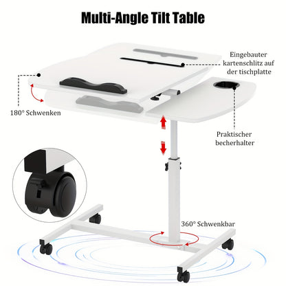 Tavolino da letto per laptop, Colore legno per divano e smart working – vista dettagliata 5