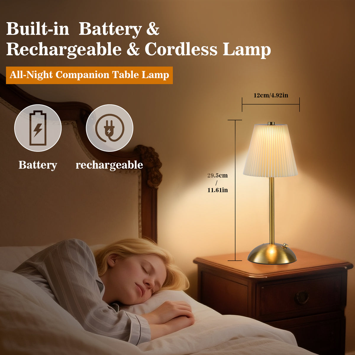 Tavolino da letto per laptop, illuminazione LED per divano – vista dettagliata 8