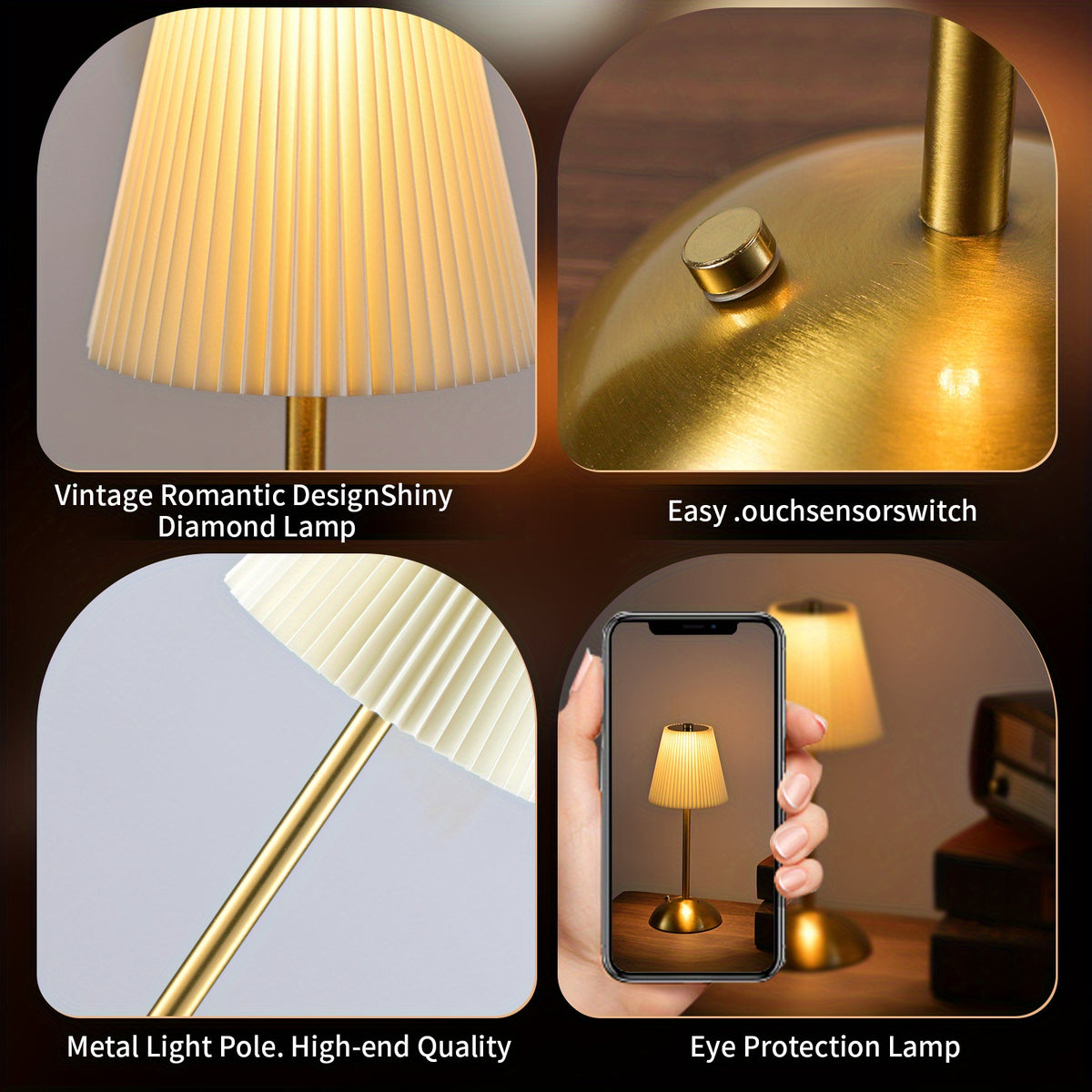 Tavolino da letto per laptop, illuminazione LED per divano – vista dettagliata 10