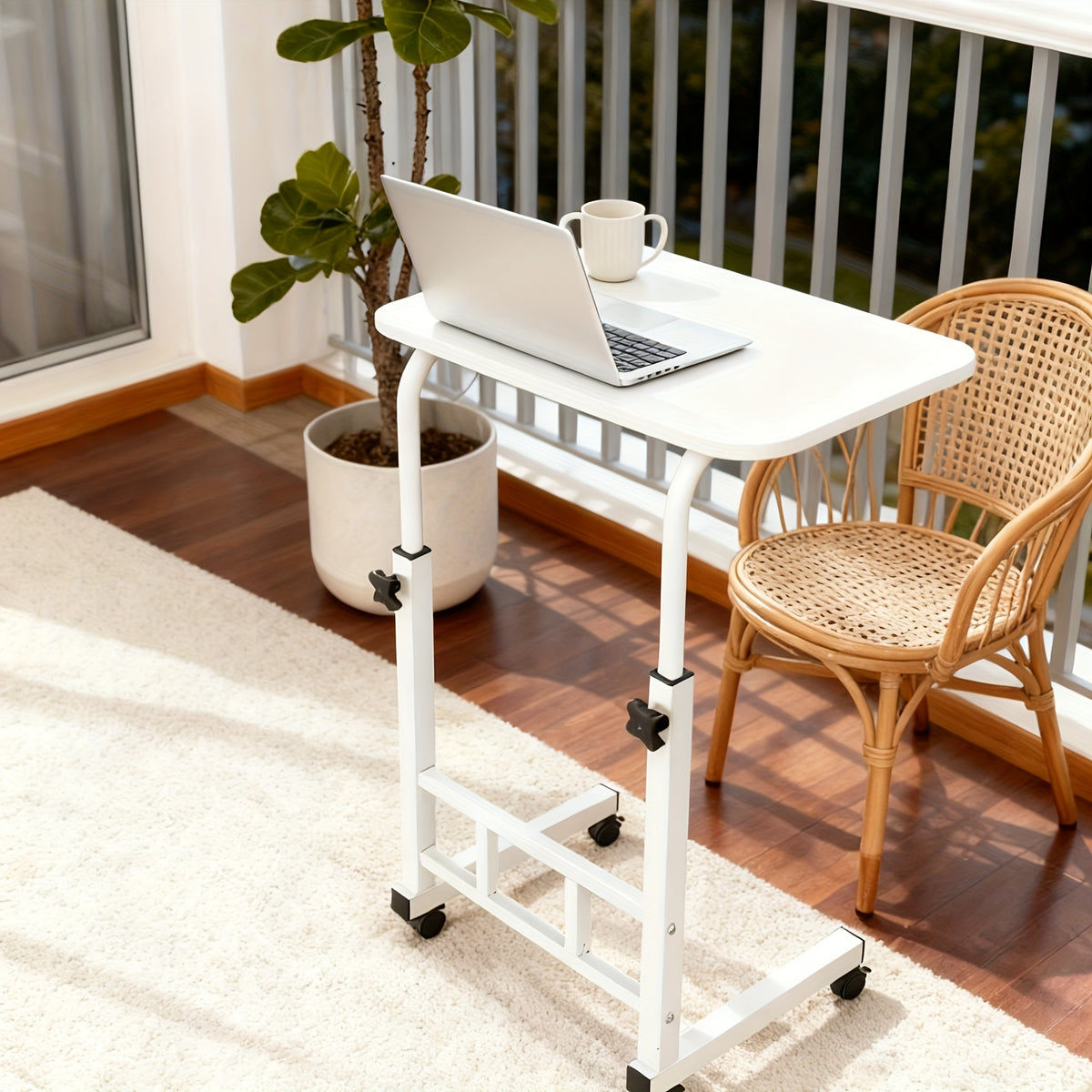 Tavolino da letto per laptop, Nero per letto e smart working – vista dettagliata 10