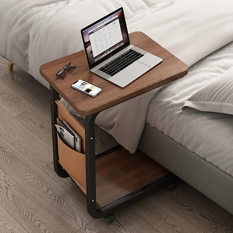 Tavolino da letto per laptop, Noce per divano e smart working – vista principale