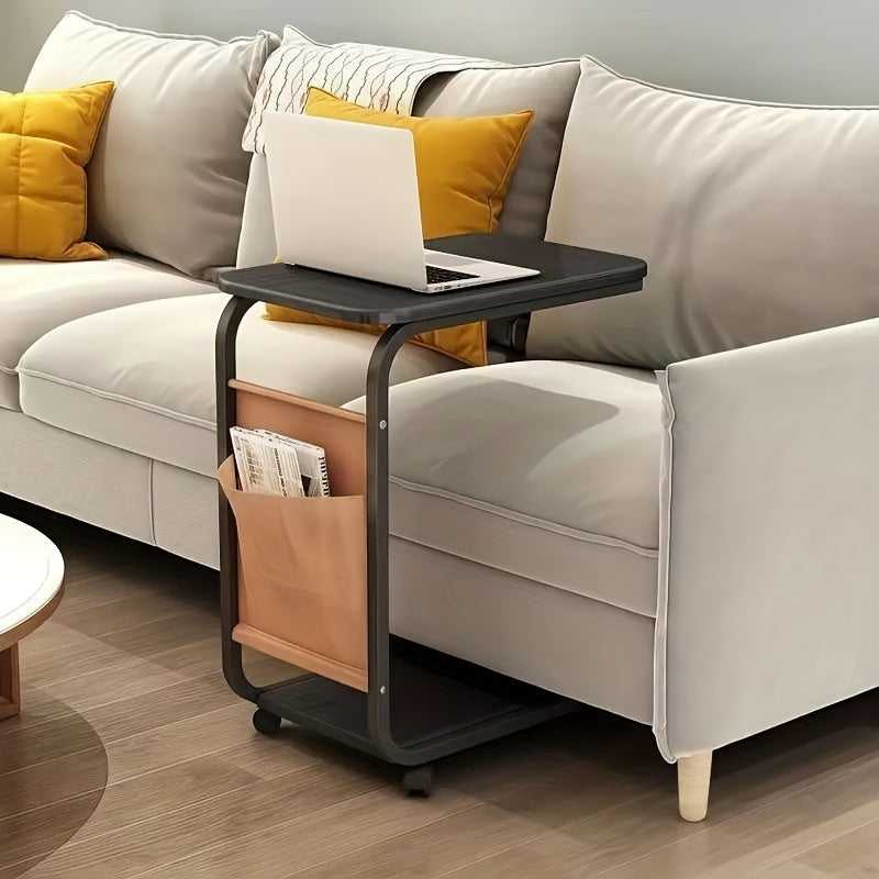 Tavolino da letto per laptop, Noce per divano e smart working – vista dettagliata 2