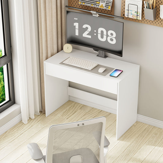Tavolino da letto per laptop, Scrivania con 1 cassetto grande per letto e smart working – vista principale