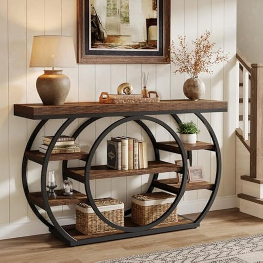 Tavolo Console Vintage, metallo per soggiorno e casa – vista principale