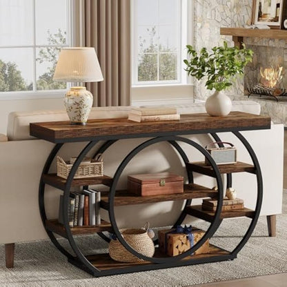Tavolo Console Vintage, metallo per soggiorno e casa – vista dettagliata 8