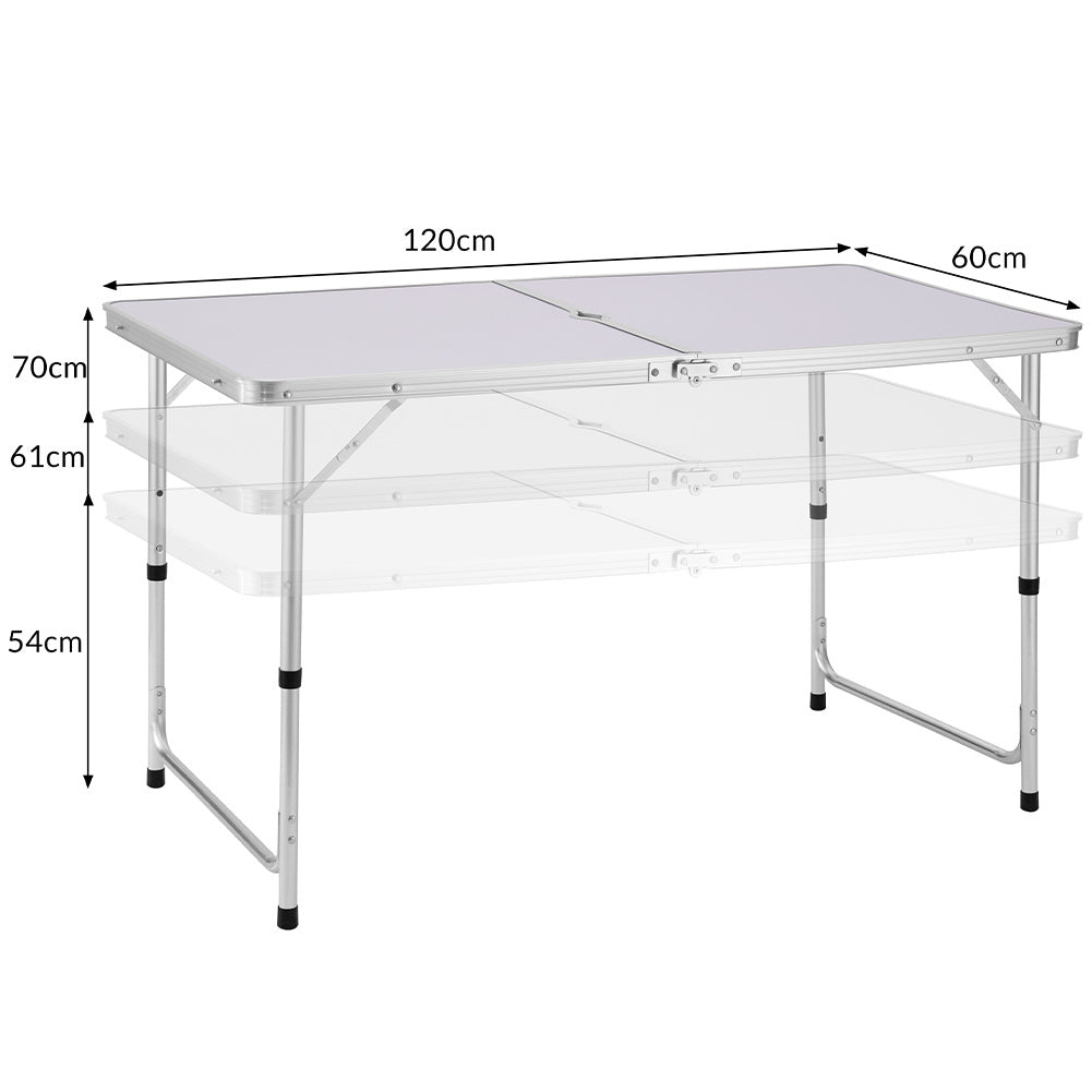 Tavolo da campeggio, alluminio per giardino e balcone – vista dettagliata 9