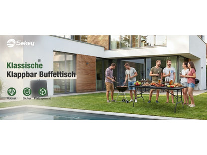 Tavolo da campeggio, pieghevole per balcone e giardino – vista dettagliata 8