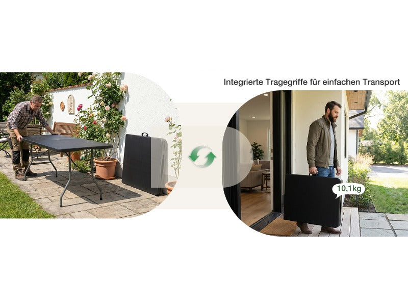 Tavolo da campeggio, pieghevole per balcone e giardino – vista dettagliata 12