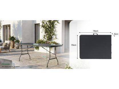 Tavolo da campeggio, pieghevole per balcone e giardino – vista dettagliata 13