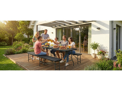 Tavolo da campeggio, pieghevole per balcone e giardino – vista dettagliata 15